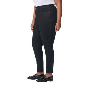 Kirkland Signature High rise Women's 12 Skinny Jeans Black Denim Pants Slim Fit